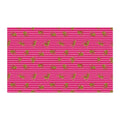Pink Striped Leopard Fabric, Pre-Cut Sizes (Size: 29'' × 18'')