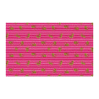 Pink Striped Leopard Fabric, Pre-Cut Sizes (Size: 29'' × 18'')