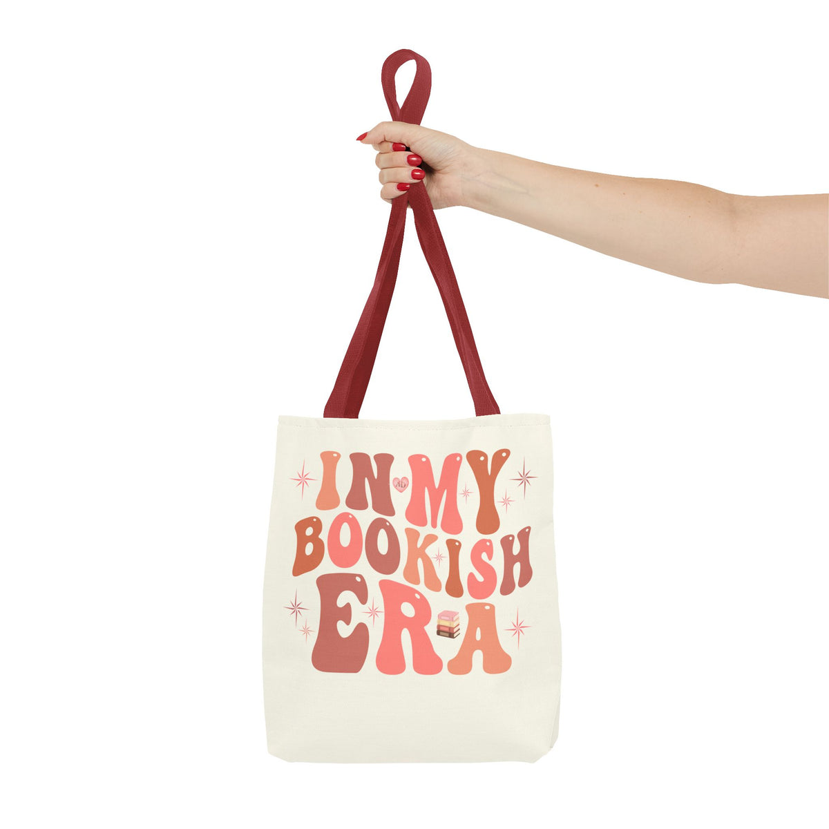 In My Bookish Era Retro Polyester Tote