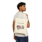 Reading Is Lit Cotton Canvas Tote Bag
