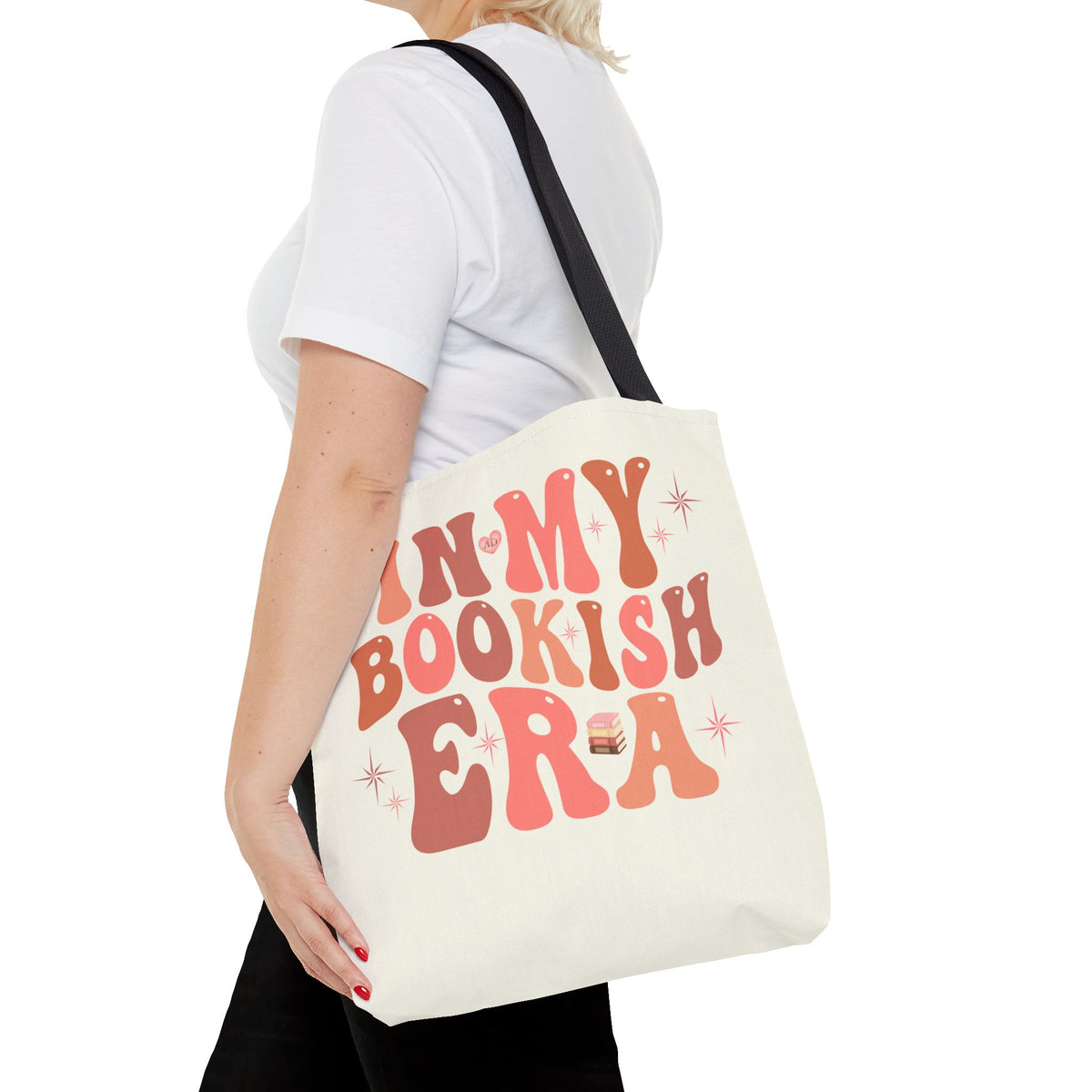 In My Bookish Era Retro Polyester Tote