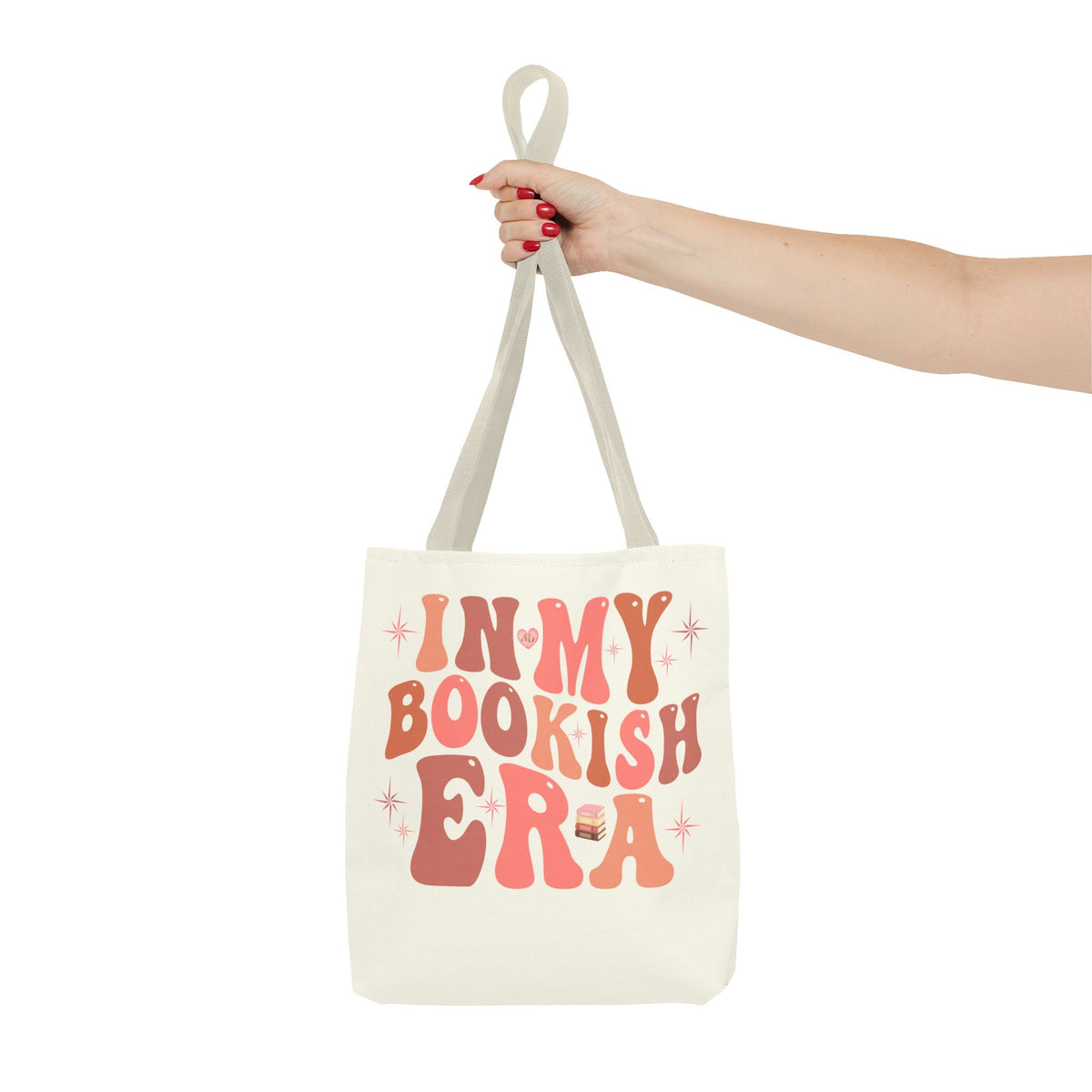In My Bookish Era Retro Polyester Tote