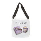 Reading Is Lit Adjustable Tote Bag