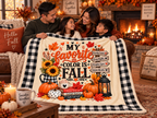My Favorite Color Is Fall Velveteen Plush Blanket