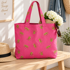 Pink Striped Leopard Fabric, Pre-Cut Sizes