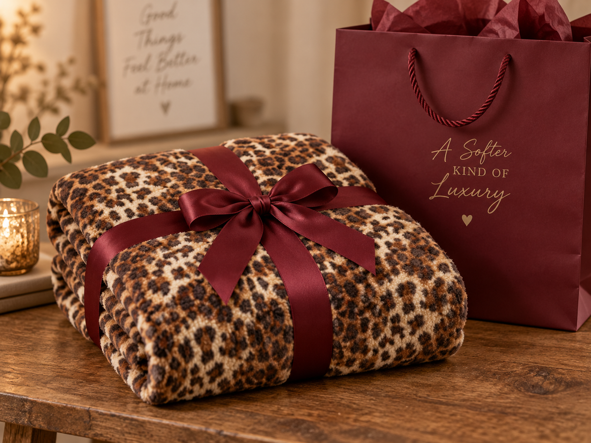 Leopard Print Sherpa Throw Blanket leopard print sherpa detail