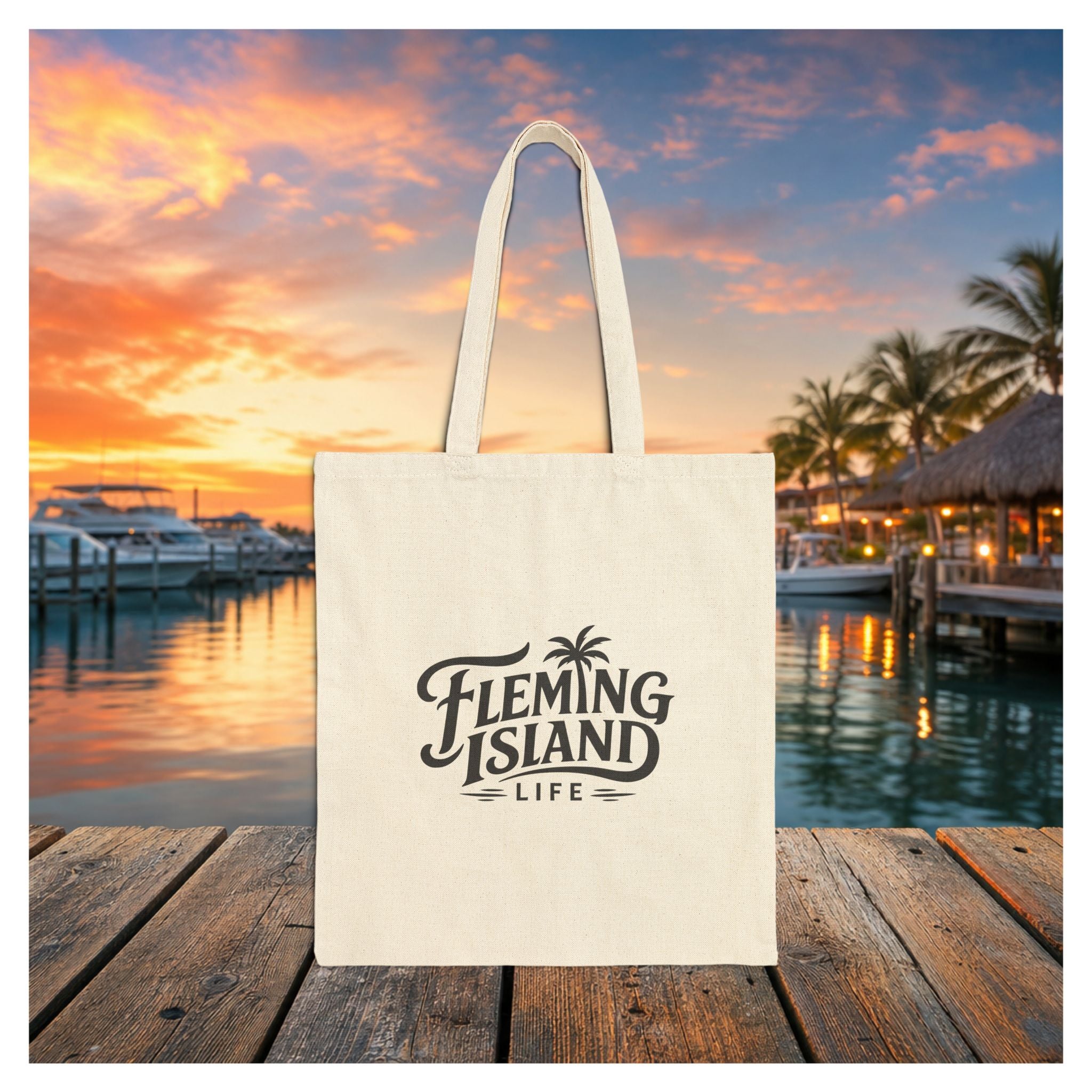 Fleming Island | Neighbors Are Meant for Day Drinking Canvas Tote — primary product view