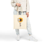 Faith Sunflower Cotton Canvas Tote Bag