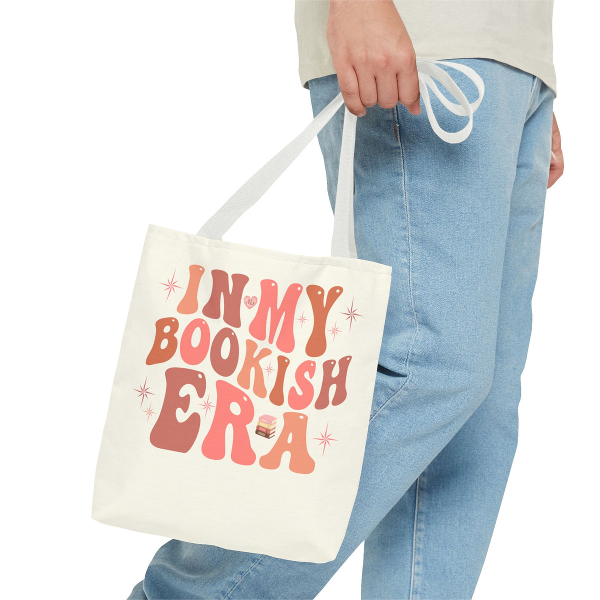 In My Bookish Era Retro Polyester Tote