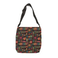 Vintage Bookshelf Adjustable Tote Bag (Size: 16" × 16'')