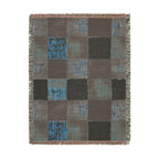 Rustic Patchwork Cotton Woven Blanket