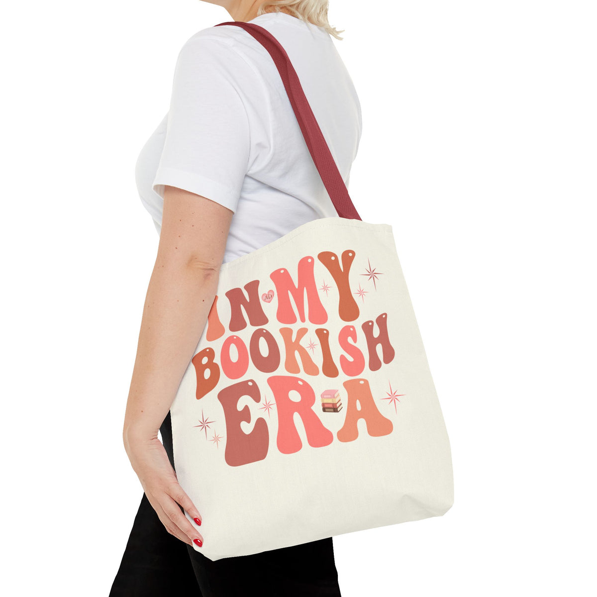 In My Bookish Era Retro Polyester Tote