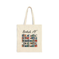 Bookish AF Cotton Canvas Tote Bag (Color: Natural, Size: 15" x 16")