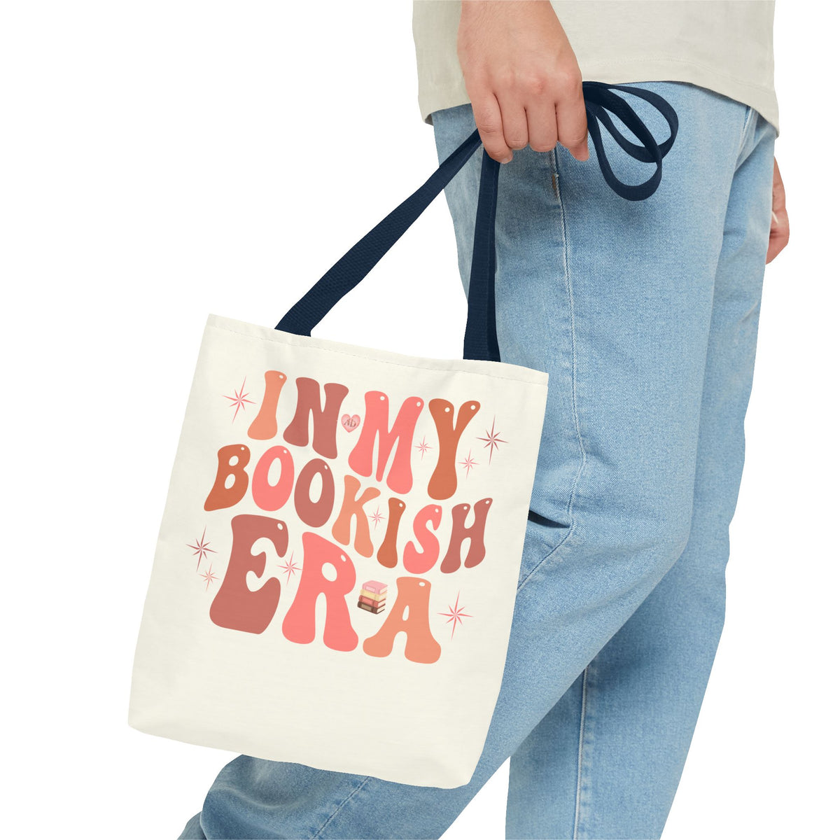 In My Bookish Era Retro Polyester Tote