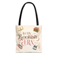 In My Bookish Era Literary Polyester Tote (Size: 13" × 13'', Color: Black)