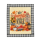 My Favorite Color Is Fall Velveteen Plush Blanket