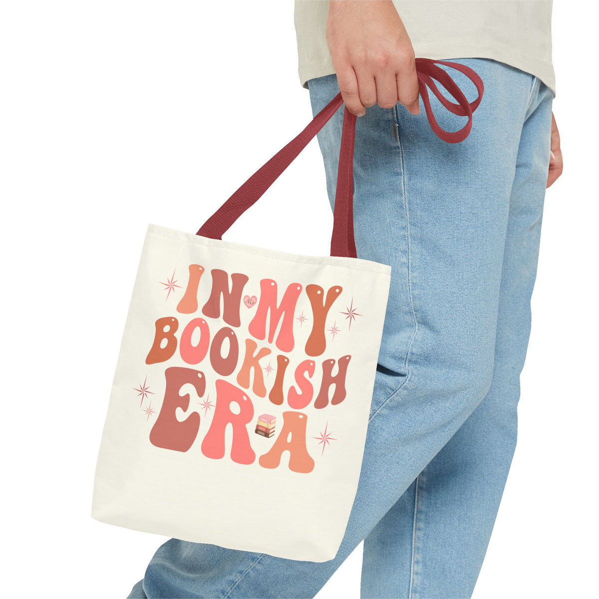 In My Bookish Era Retro Polyester Tote