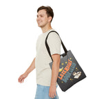 Late Night Book Club Polyester Tote Bag
