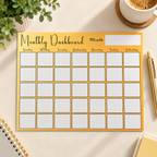 Monthly Dashboard Tear-Off Pad — Add a Little Color to Your Month