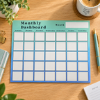 Monthly Dashboard Tear-Off Pad — Add a Little Color to Your Month