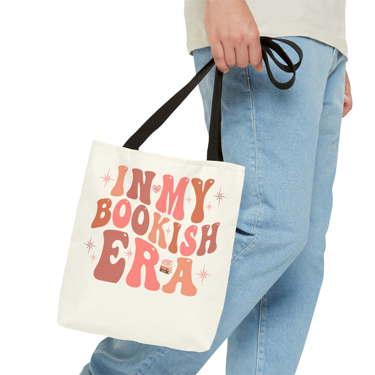 In My Bookish Era Retro Polyester Tote