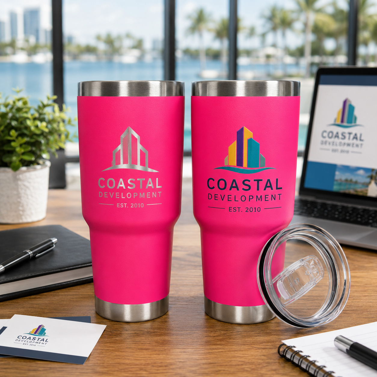 Asbury House Design Promo Tumbler 30 oz - Hot Pink