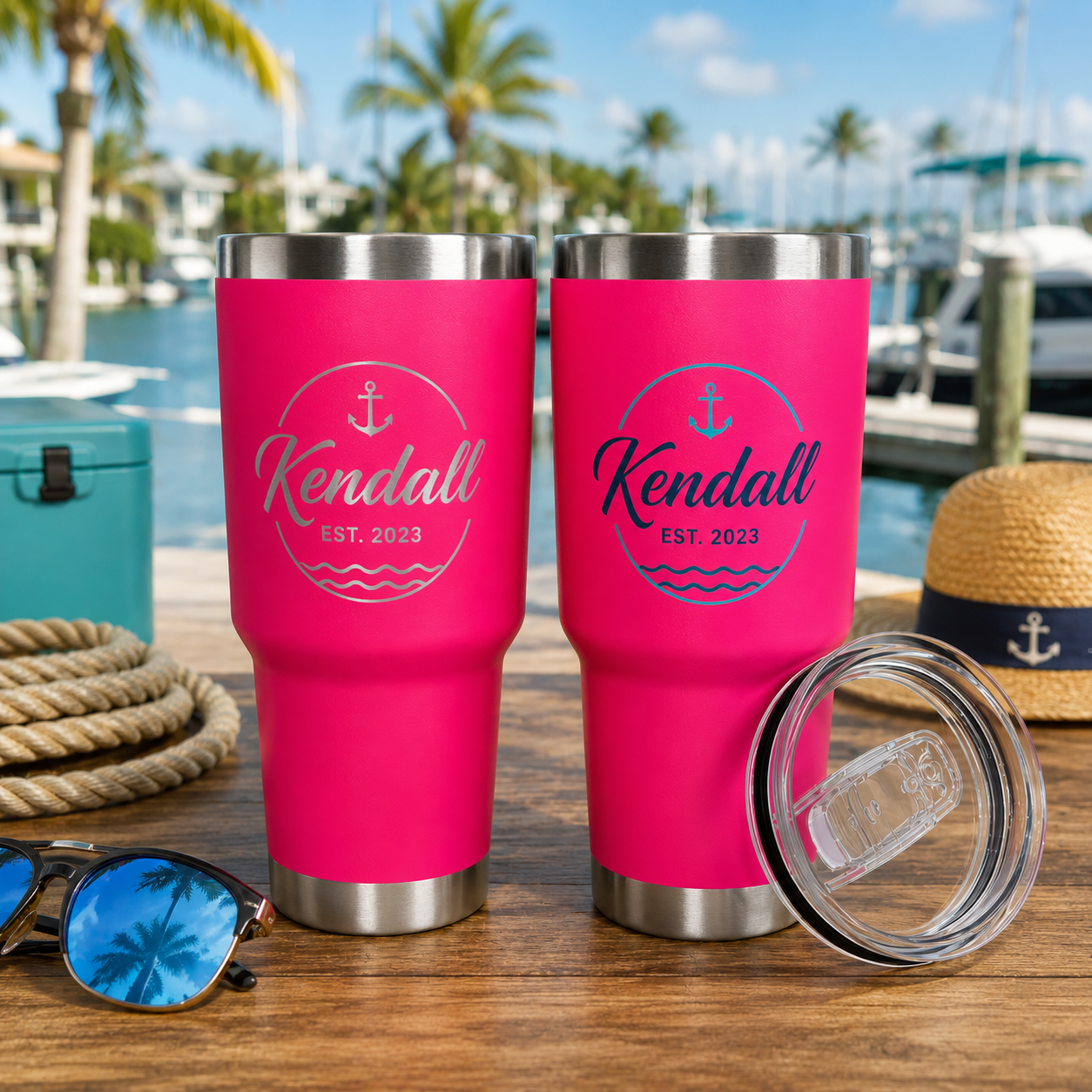 Asbury House Design Promo Tumbler 30 oz - Hot Pink