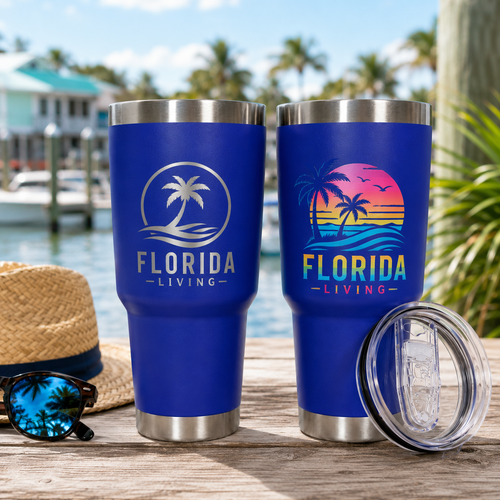 Asbury House Design Promo Tumbler 30 oz - Royal Blue