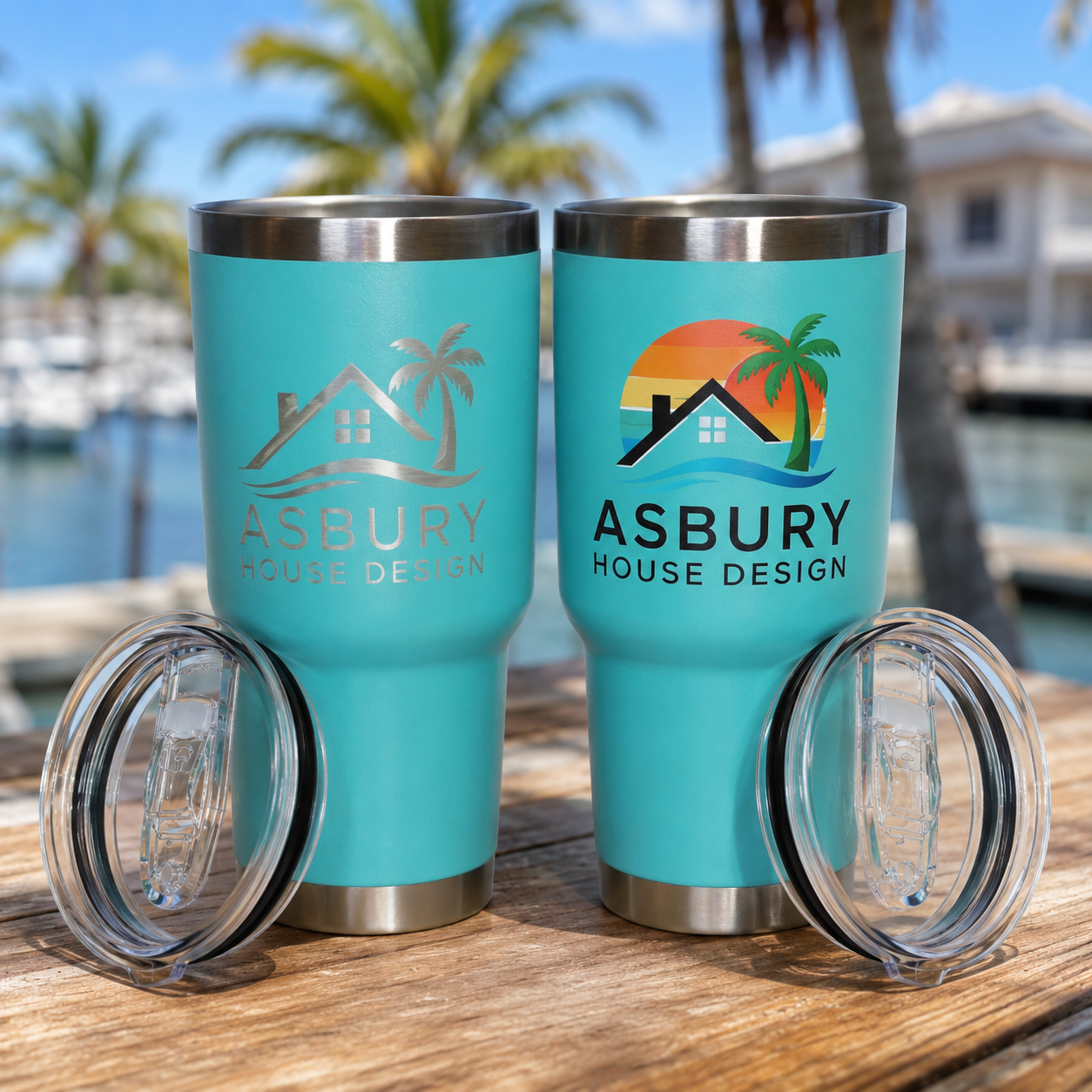 Asbury House Design Promo Tumbler 30 oz - Teal