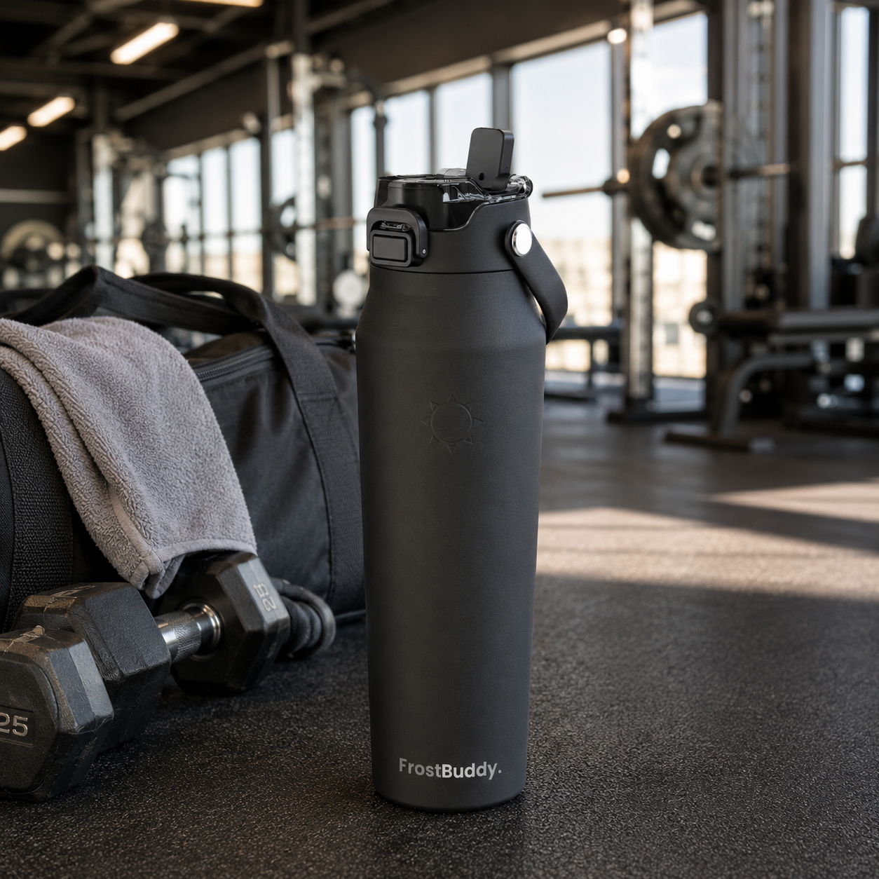 FrostBuddy Bottle Buddy - Black — personalization example