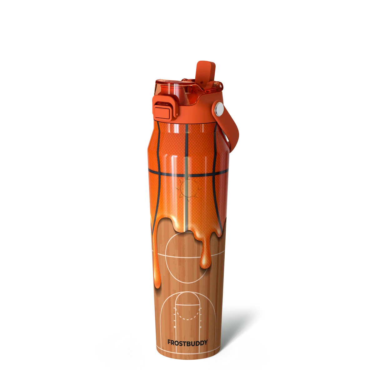 FrostBuddy Bottle Buddy 32 oz Basketball Drip — master personalization image