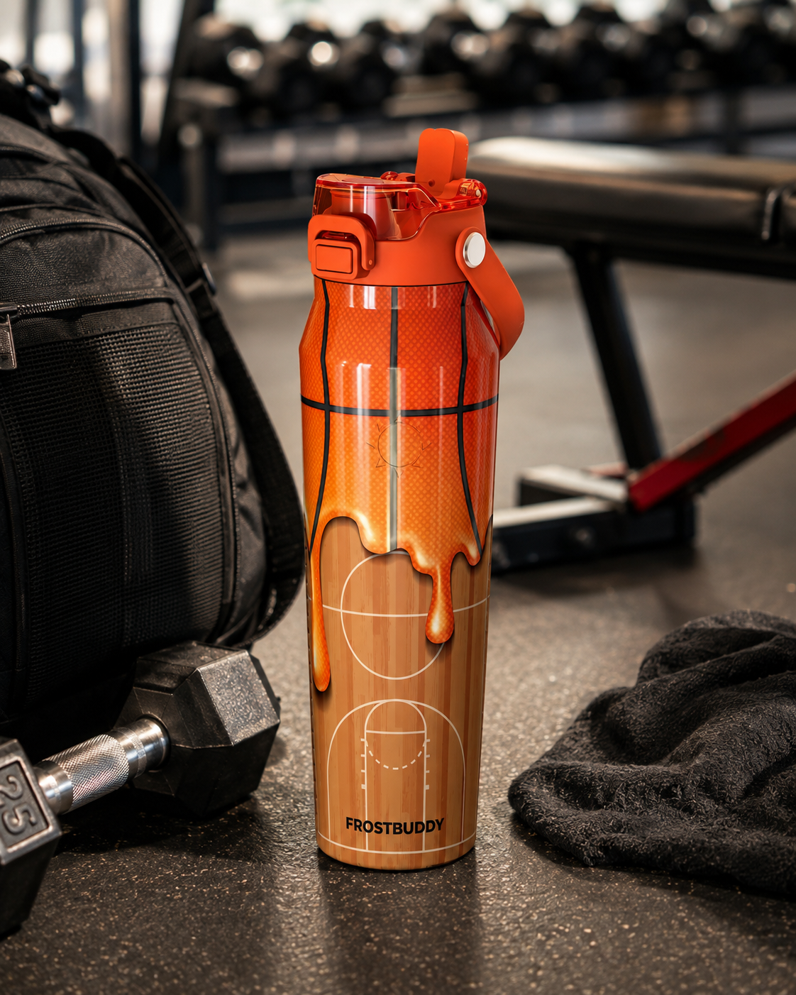 FrostBuddy Bottle Buddy - Basketball Drip — product view