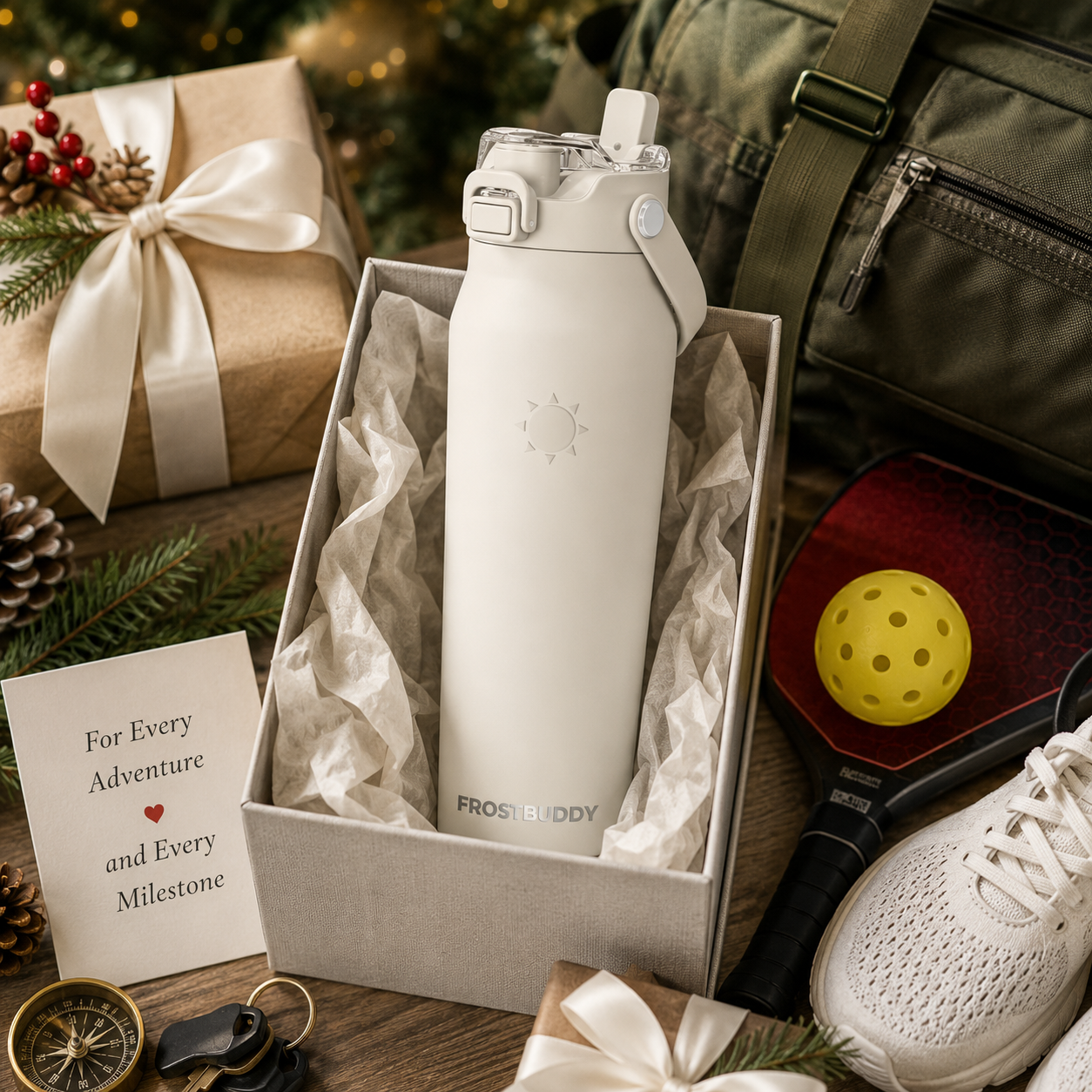 FrostBuddy Bottle Buddy - Cream — personalized gift presentation
