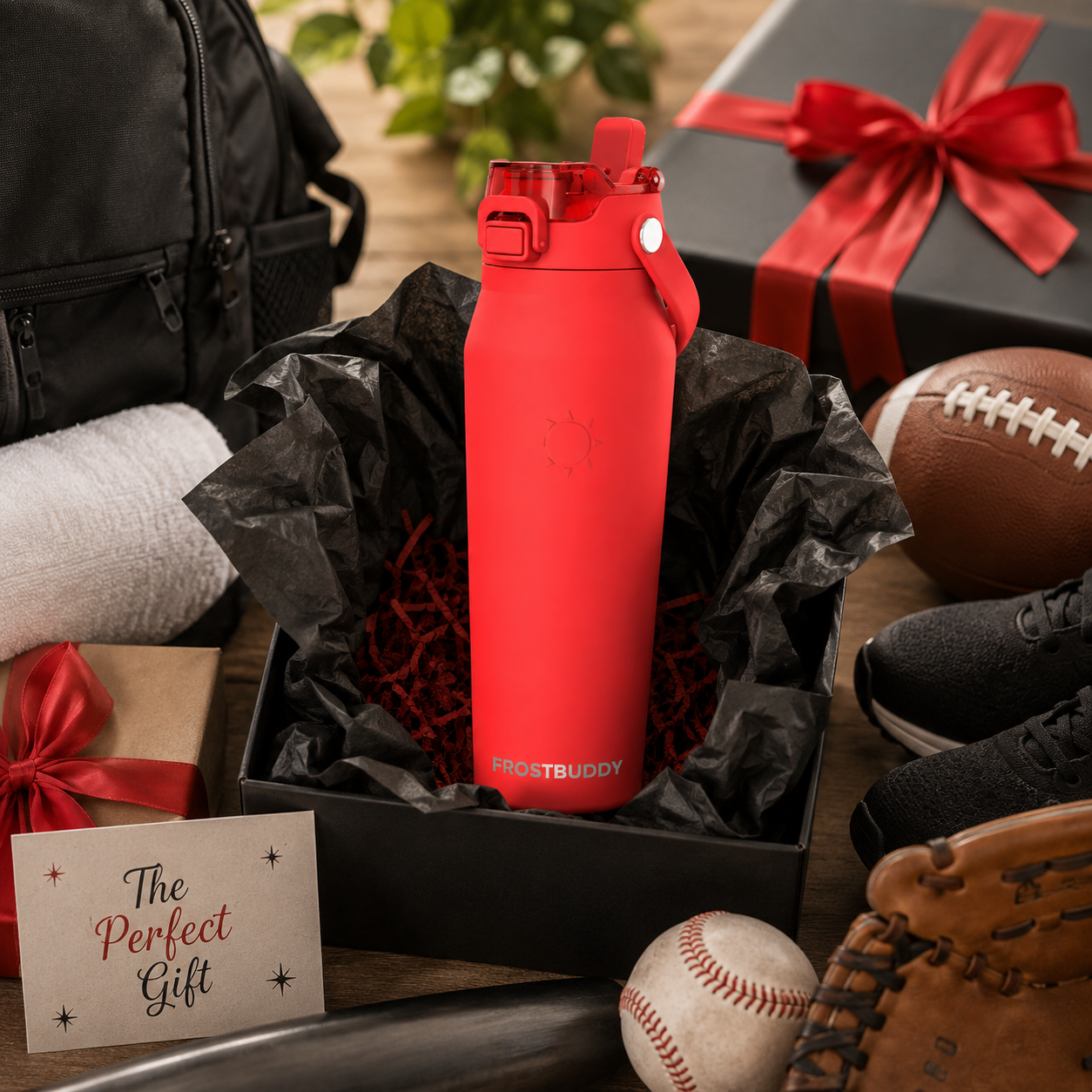 FrostBuddy Bottle Buddy - Red — personalized gift presentation