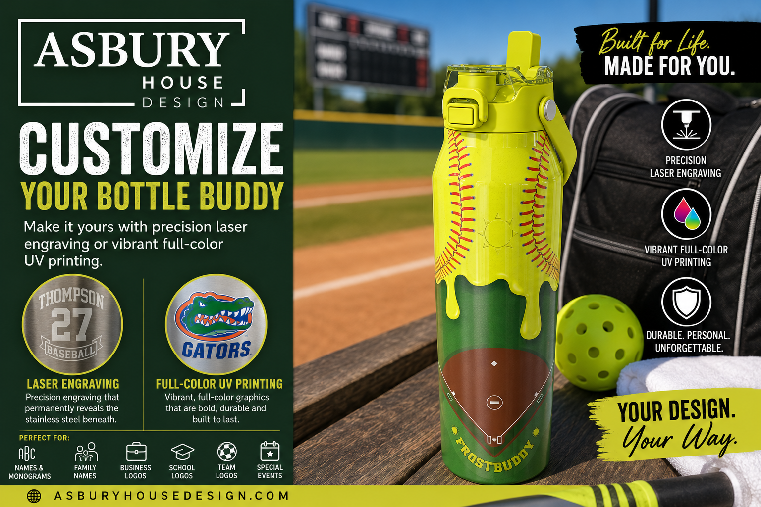 FrostBuddy Bottle Buddy - Softball Drip