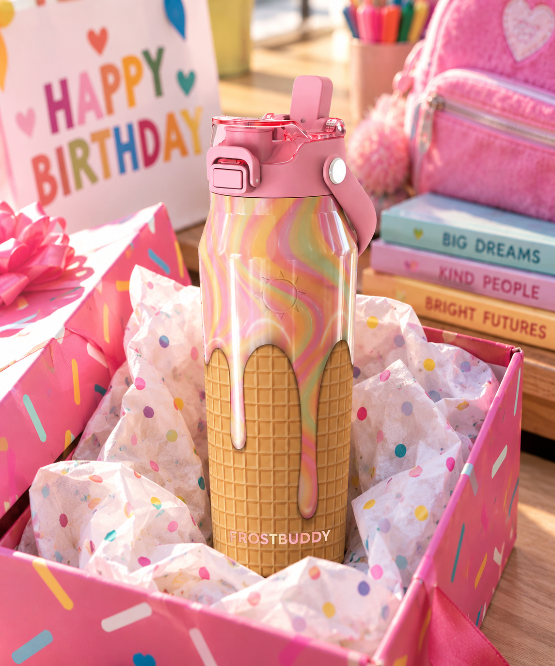 FrostBuddy Bottle Buddy 24 oz - Sherbet Drip