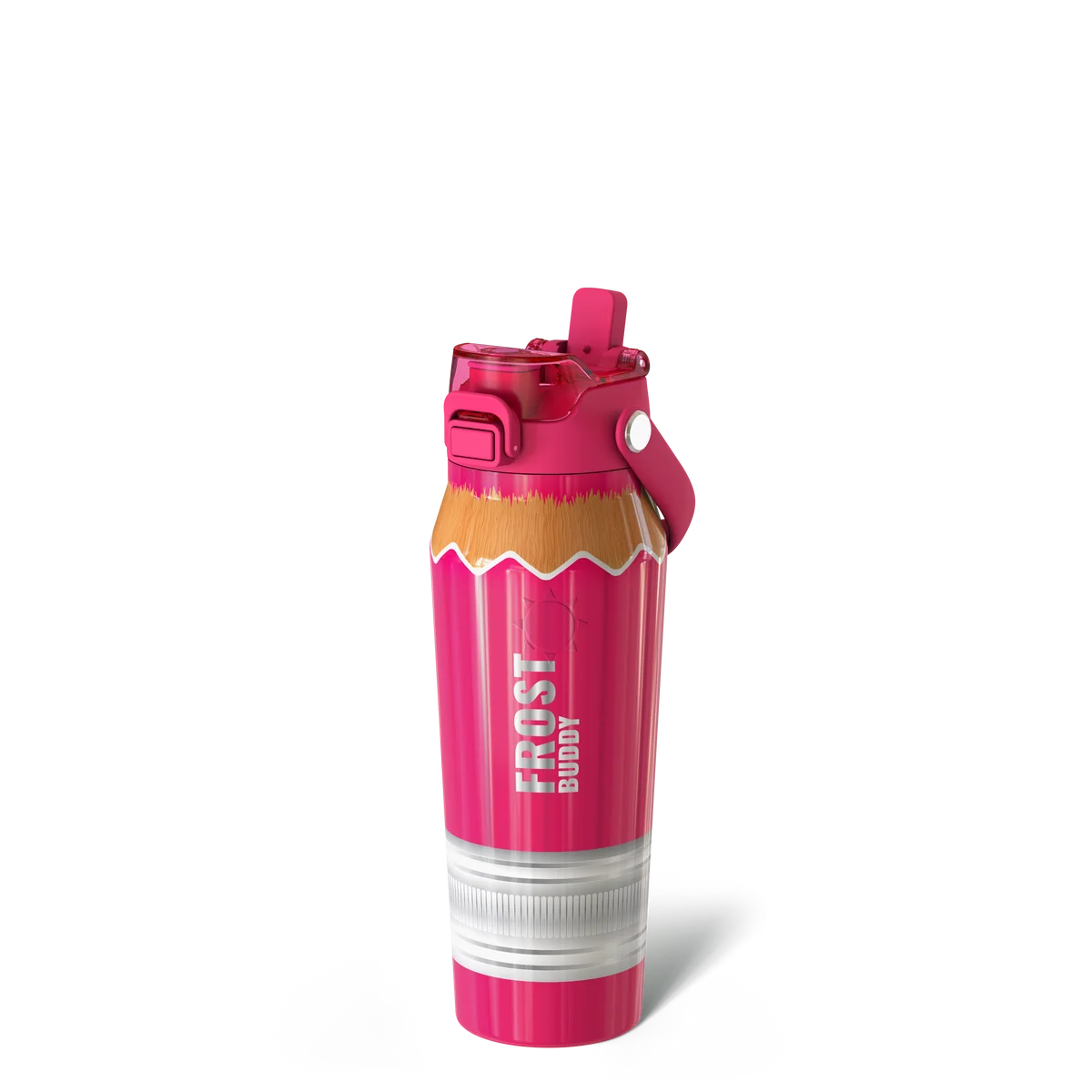 FrostBuddy Bottle Buddy 24 oz Pink Pencil — master personalization image