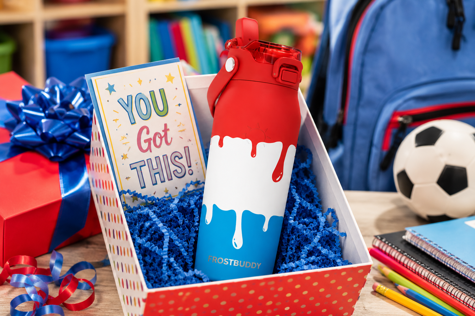 FrostBuddy Bottle Buddy 24 oz - Rocket Pop — personalized gift presentation