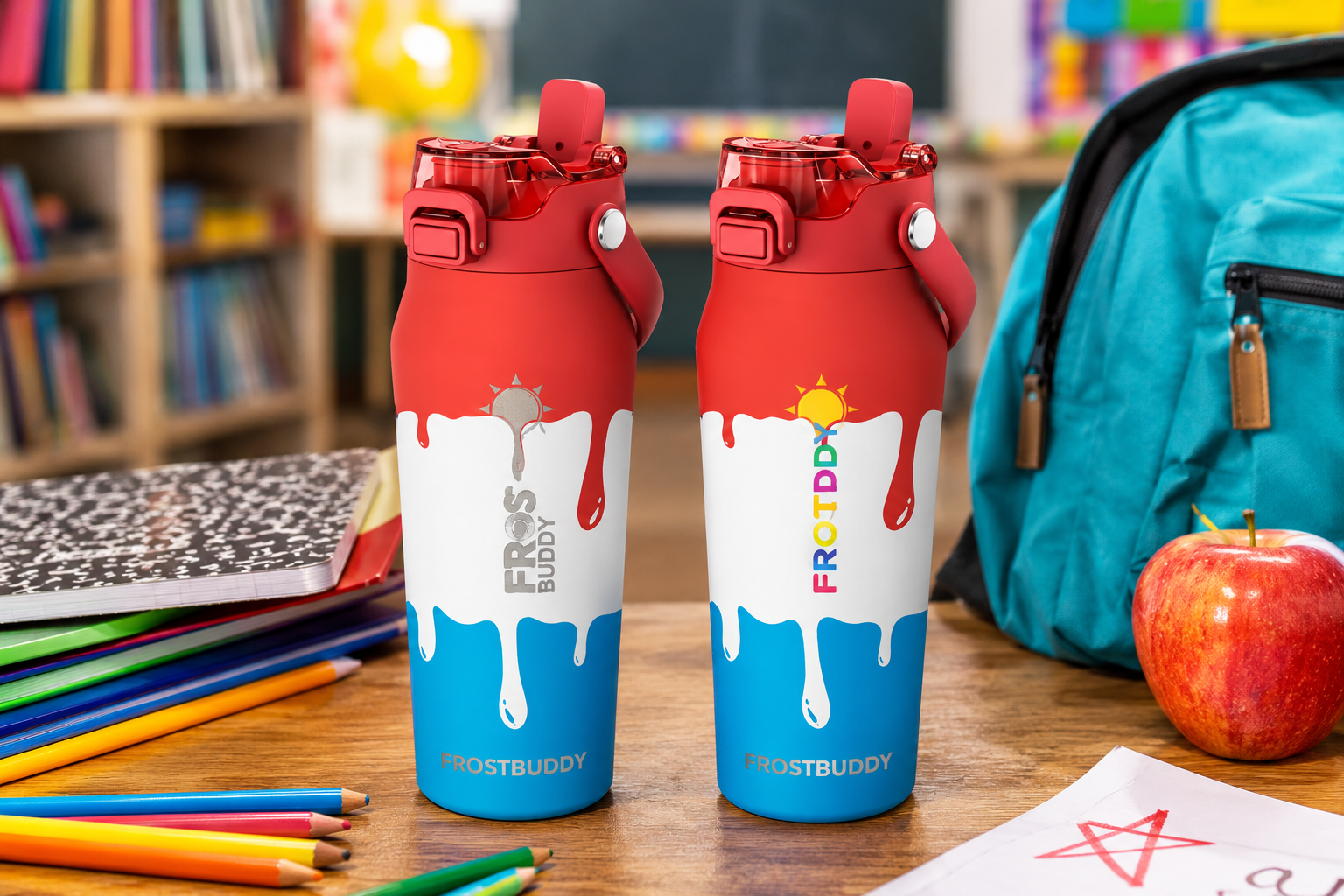 FrostBuddy Bottle Buddy 24 oz - Rocket Pop — personalization example