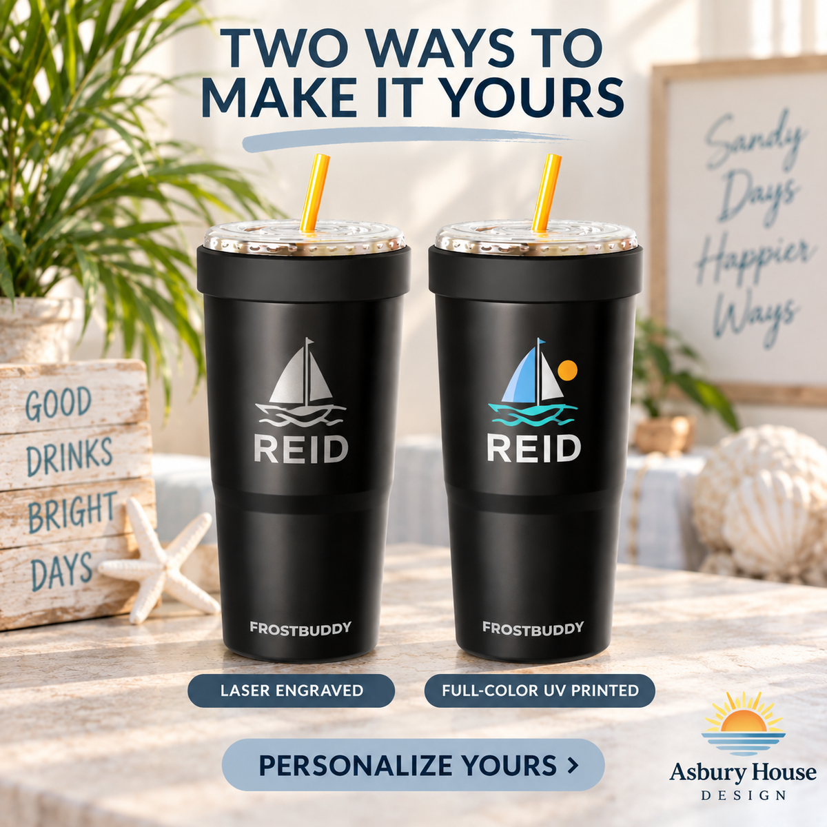 FrostBuddy ToGo Buddy 30 oz - Black — personalization example