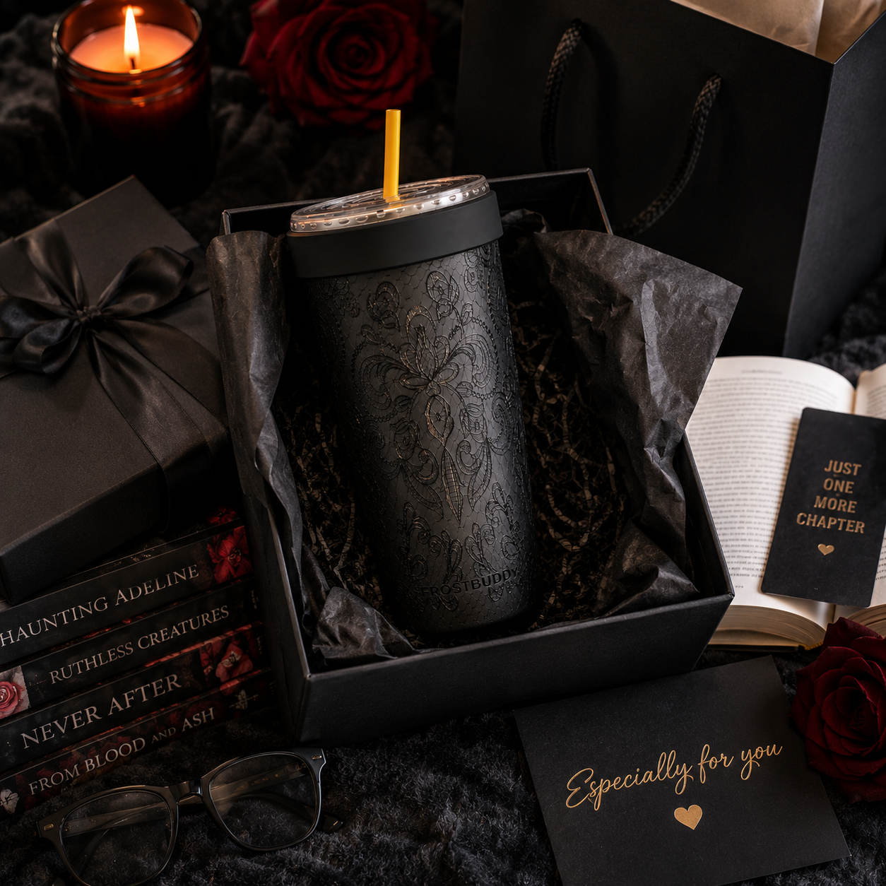 FrostBuddy ToGo Buddy 30 oz - Black Lace — personalized gift presentation