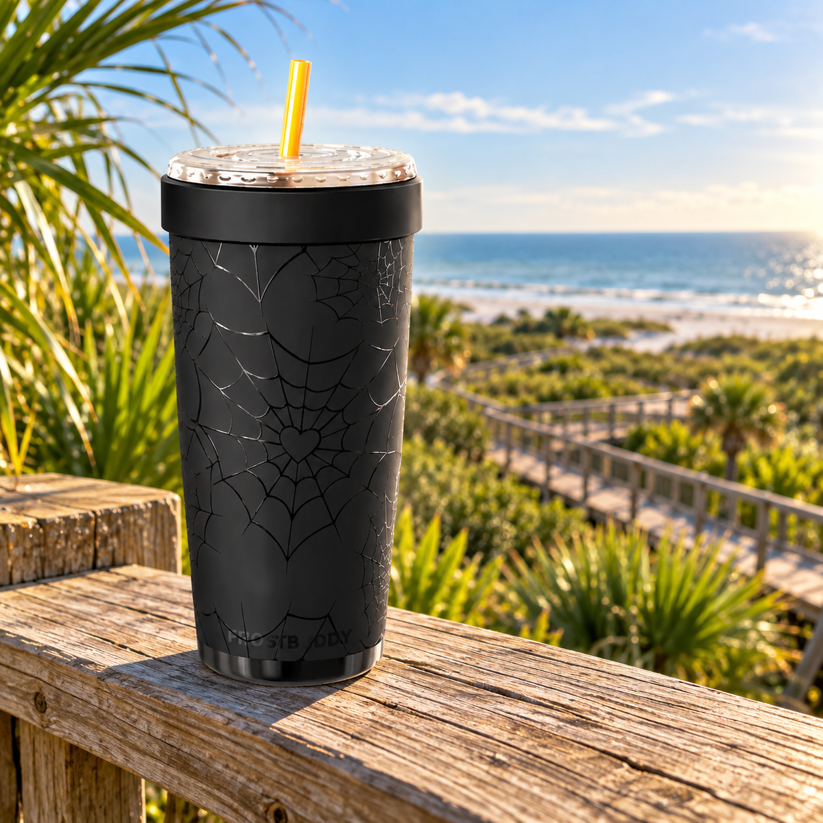 FrostBuddy ToGo Buddy 30 oz - Black Widow — outdoor example