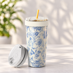 FrostBuddy ToGo Buddy 30 oz - Blue Floral — without added personalization