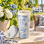 FrostBuddy ToGo Buddy 30 oz - Blue Floral — outdoor example