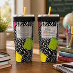 Composition Notebook FrostBuddy ToGo Buddy 30 oz personalized tumbler, alternate angle