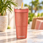 Copper Glitz FrostBuddy ToGo Buddy 30 oz personalized tumbler, front view