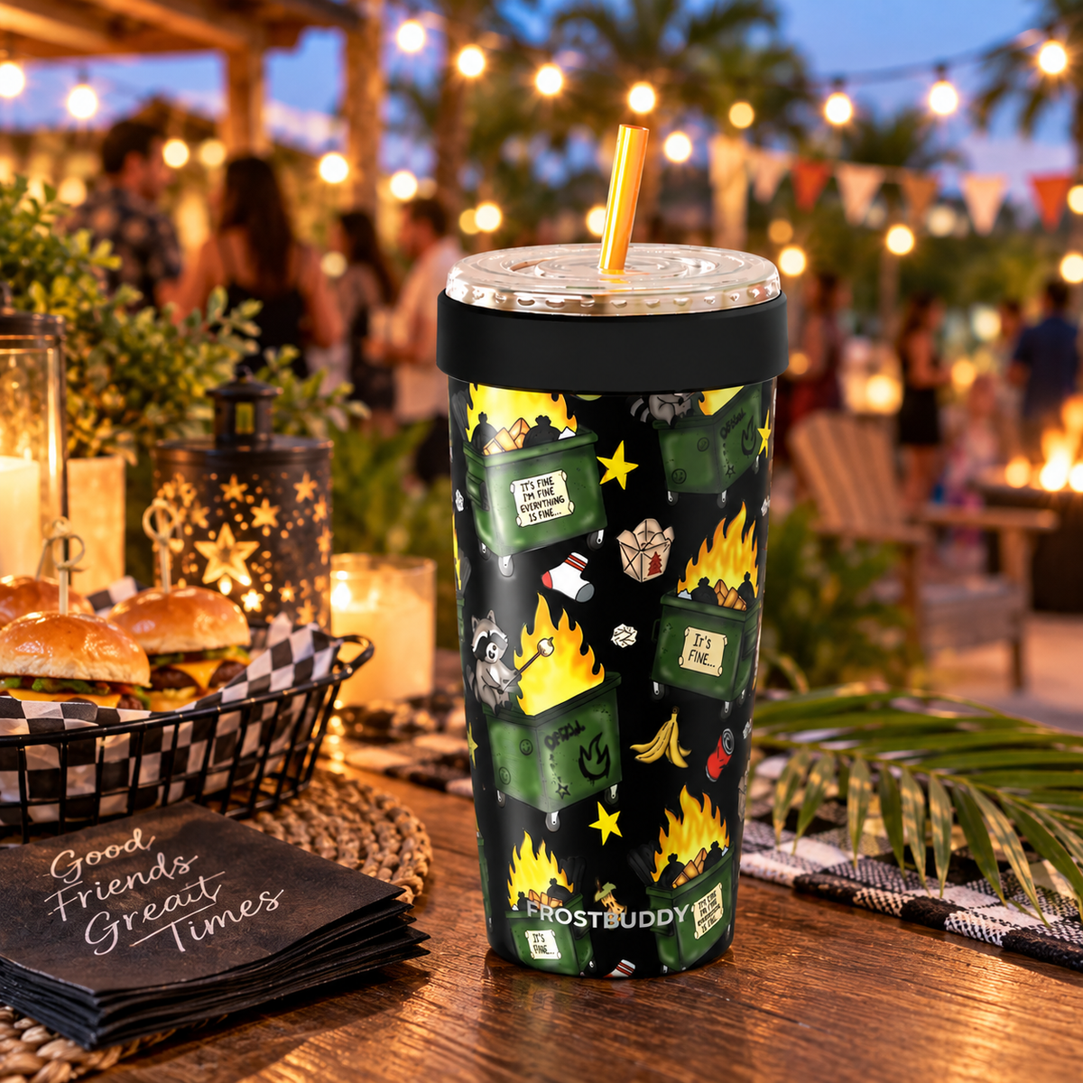 FrostBuddy ToGo Buddy 30 oz - Dumpster Fire — party example
