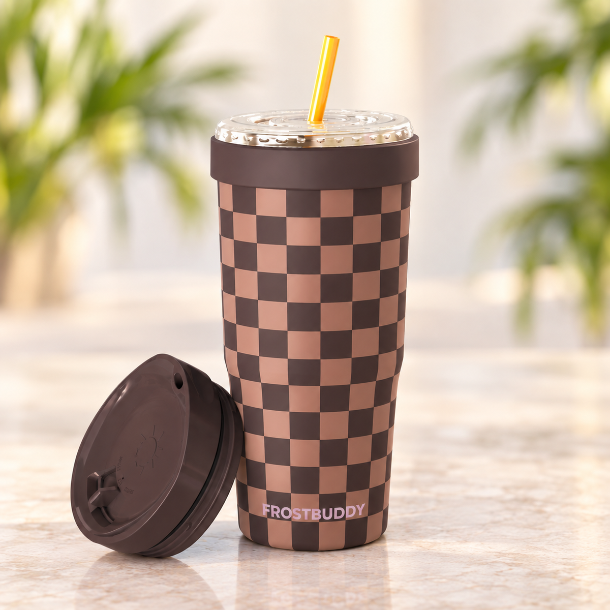 FrostBuddy ToGo Buddy 30 oz - Espresso Checkered