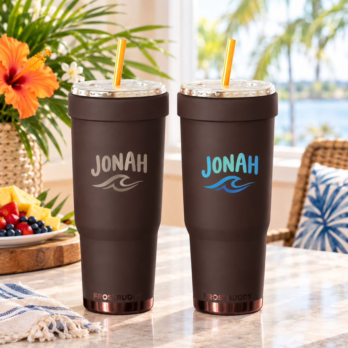 FrostBuddy ToGo Buddy 30 oz - Espresso — personalized example