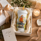 Margaritaville Cream FrostBuddy ToGo Buddy 30 oz personalized tumbler, side view